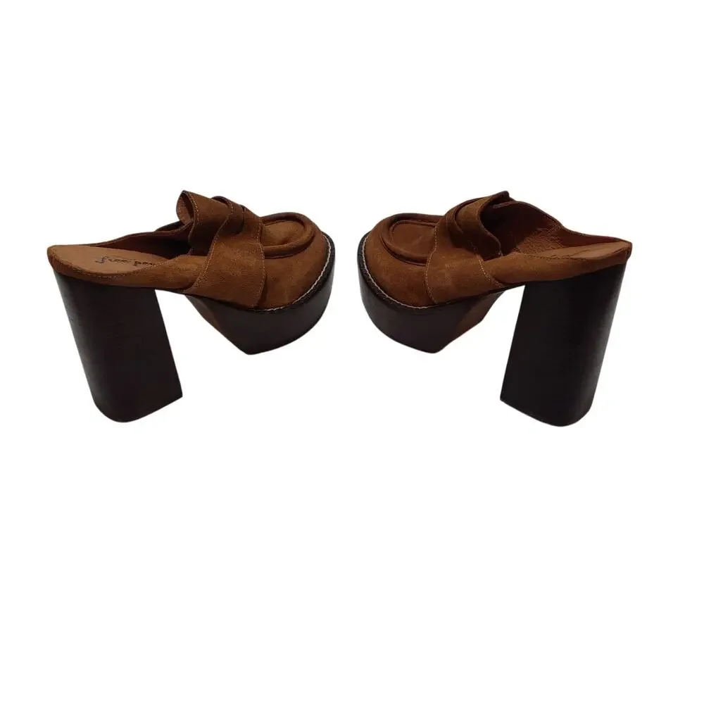 womens free people mary jane block heels.